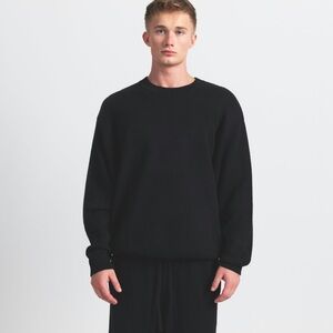 SKIMS Sweater Long Sleeve Black Cotton Spandex Sz XS Authentic